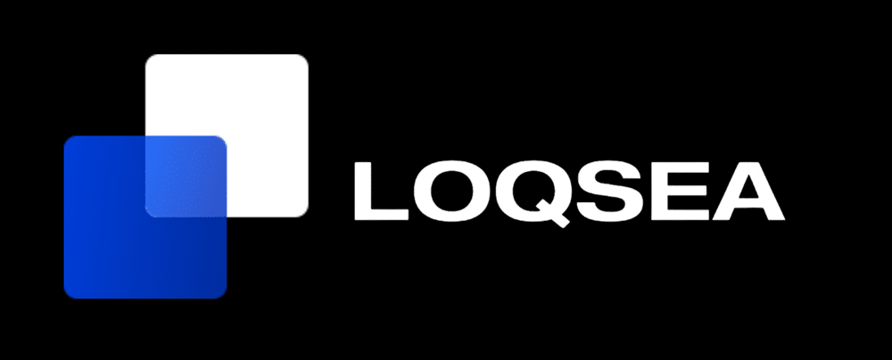 loqsea logo black background
